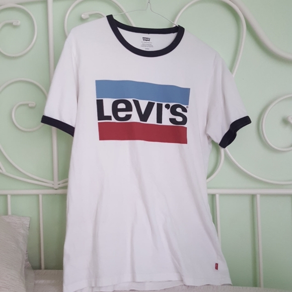 Levis white ringer logo tee - Picture 2 of 5